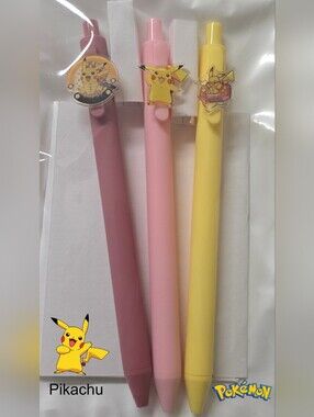 Pokemon Pink Pikachu Gel Pen Set